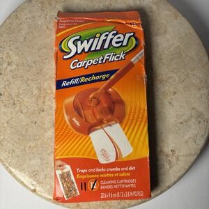 Swiffer Carpet Flick Refill‎ Pack of 11 Opened Cleaning Cartridges Discontinued